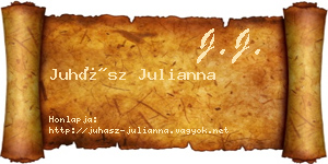 Juhász Julianna névjegykártya